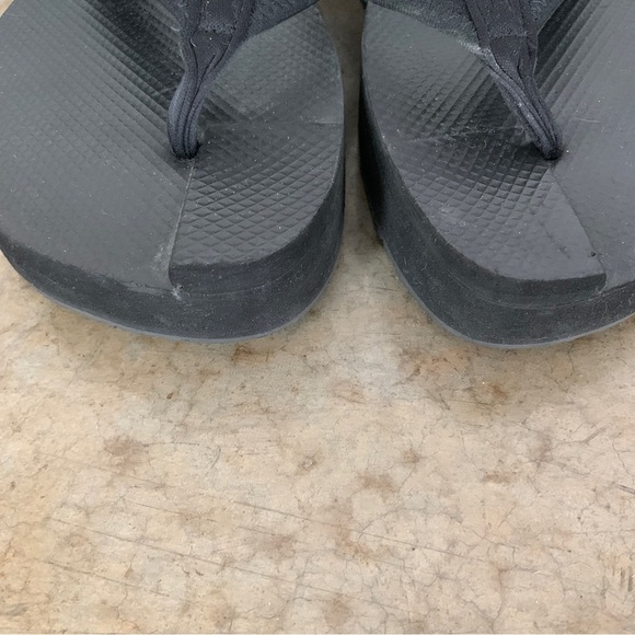 The Healing Sole Black Flip Flops Size M 11.5/W 13 - Picture 3 of 10